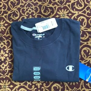 NWT Champion men’s navy tee, size medium.